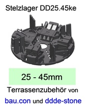 Stelzlager DD25.45ke-Höhe-25-45mm